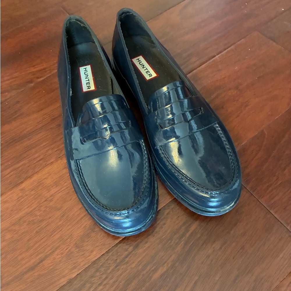 Hunter Women’s Navy Loafers